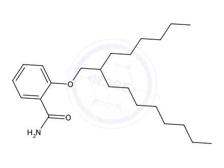 Chemical structure of 2-((2-Hexyldecyl)oxy)benzamide