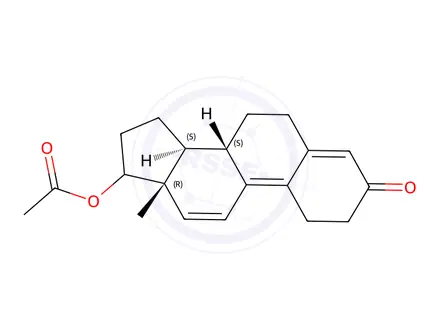 Chemical structure of trenbolone acetate