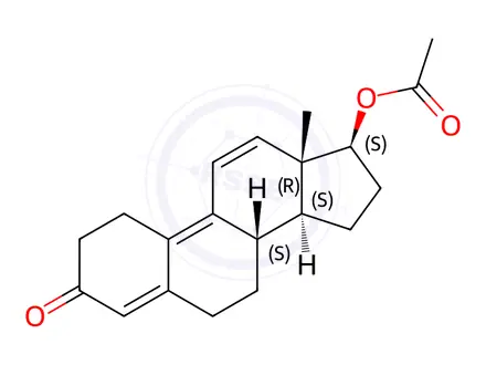 Chemical structure of Trenbolone acetate