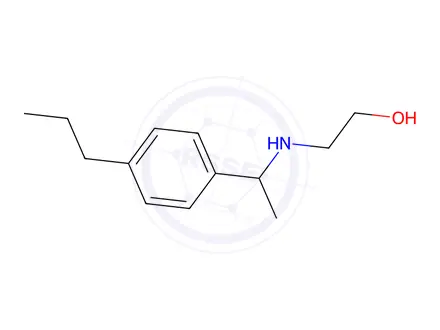 Chemical structure of 2-((1-(4-Propylphenyl)ethyl)amino)ethan-1-ol