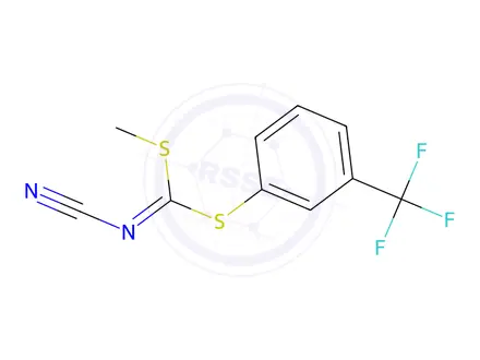 Chemical structure of METHYL [3-(TRIFLUOROMETHYL)PHENYL] CYANOCARBONIMIDODITHIOATE