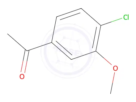 Chemical structure of 1-(4-Chloro-3-methoxyphenyl)ethanone