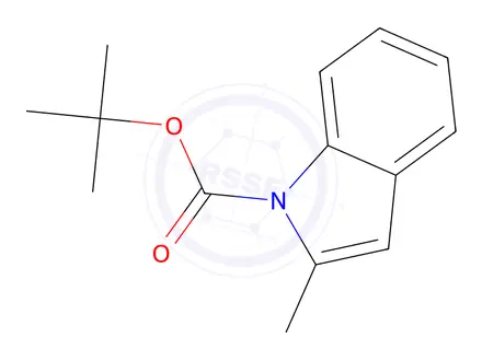Chemical structure of tert-Butyl 2-methyl-1H-indole-1-carboxylate