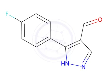 Chemical structure of 3-(4-FLUOROPHENYL)-1H-PYRAZOLE-4-CARBALDEHYDE
