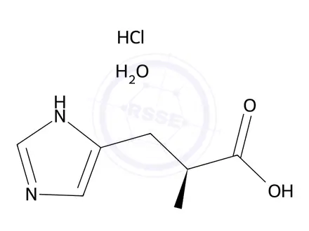 Chemical structure of L-Histidine Monohydrochloride Monohydrate (1308550)