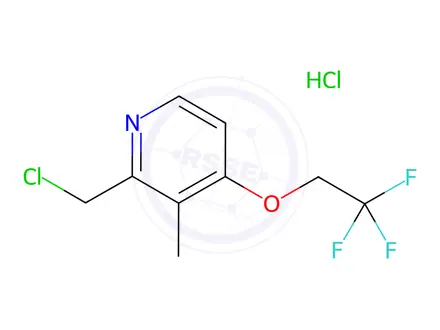 Chemical structure of Lansoprazole Chloromethyl Impurity