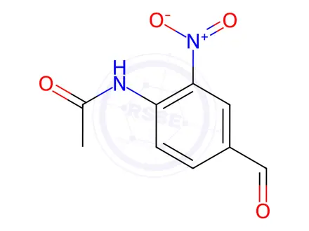Chemical structure of N-(4-Formyl-2-nitrophenyl)acetamide