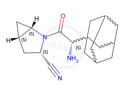 Chemical structure of Saxagliptin 3-Deoxy Impurity