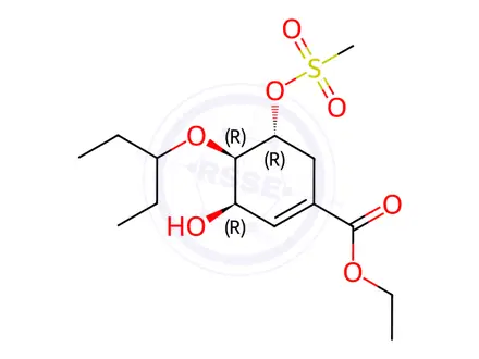 Chemical structure of Oseltamivir Impurity 60