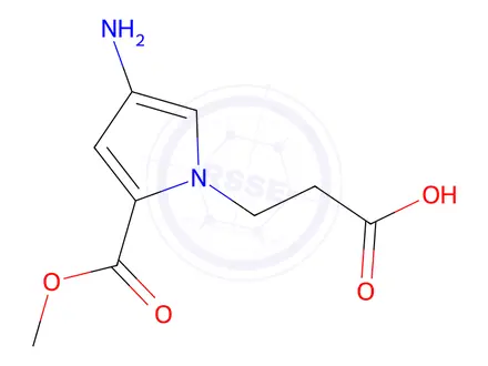 Chemical structure of 3-(4-Amino-2-(methoxycarbonyl)-1h-pyrrol-1-yl)propanoic acid