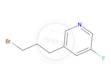 Chemical structure of 3-(3-Bromopropyl)-5-fluoropyridine