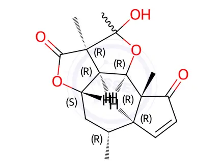 Chemical structure of tenulin