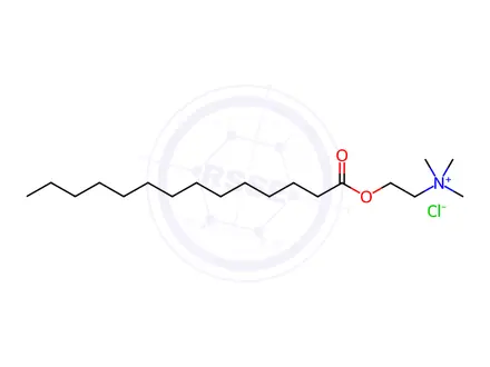 Chemical structure of Myristoylcholine Chloride