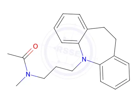 Chemical structure of N-(3-(10,11-Dihydro-5H-dibenzo[b,f]azepin-5-yl)propyl)-N-methylacetamide
