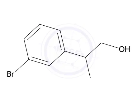 Chemical structure of 2-(3-Bromophenyl)propan-1-ol