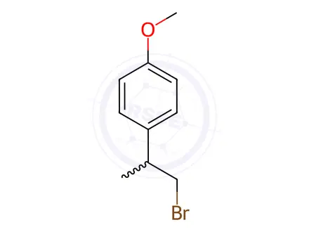 Chemical structure of 1-(1-Bromopropan-2-yl)-4-methoxybenzene