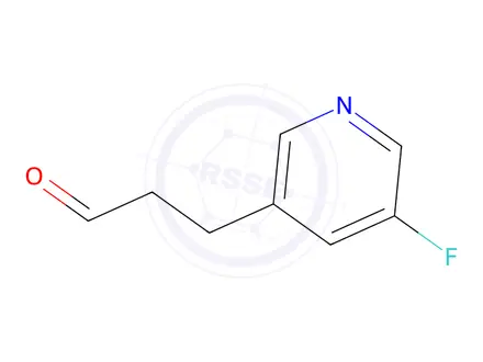 Chemical structure of 3-(5-fluoropyridin-3-yl)propanal