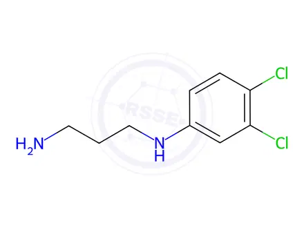 Chemical structure of N1-(3,4-Dichlorophenyl)-1,3-propanediamine