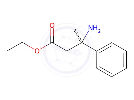 Chemical structure of ethyl 3-amino-3-phenylbutanoate