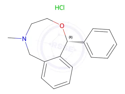 Chemical structure of (-)-Nefopam Hydrochloride