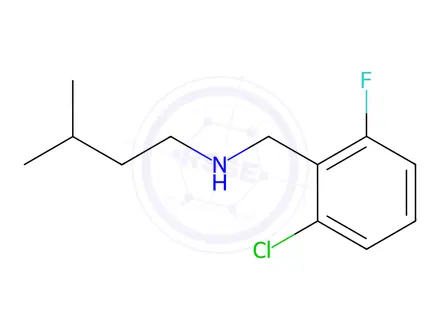 Chemical structure of n-(2-Chloro-6-fluorobenzyl)-3-methylbutan-1-amine