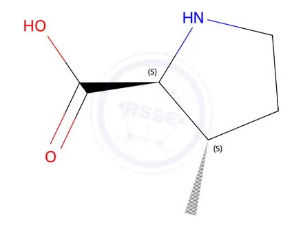 Chemical structure of trans-3-Methyl-pyrrolidine-2-carboxylic acid