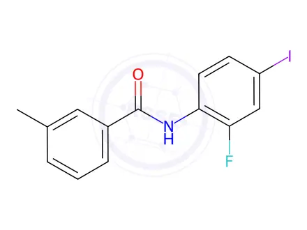 Chemical structure of N-(2-Fluoro-4-iodophenyl)-3-methylbenzamide