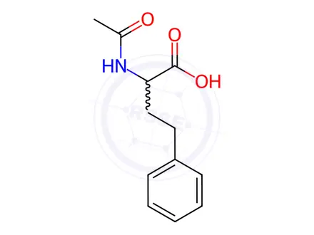 Chemical structure of 2-acetamido-4-phenylbutanoic acid