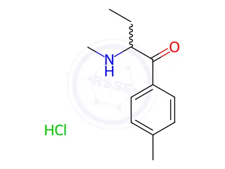 Chemical structure of 4-Methylbuphedrone hydrochloride