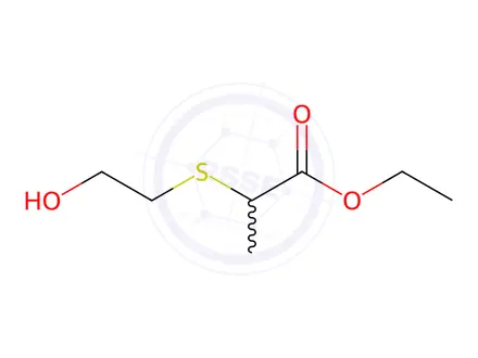 Chemical structure of ethyl 2-[(2-hydroxyethyl)thio]propionate
