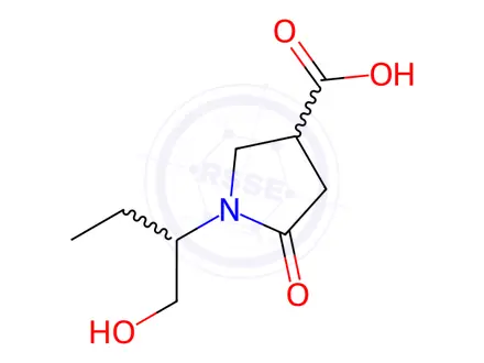 Chemical structure of 1-(1-Hydroxybutan-2-yl)-5-oxopyrrolidine-3-carboxylic acid