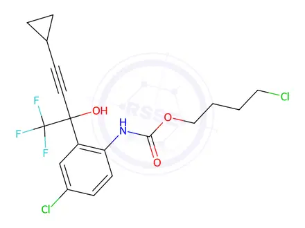 Chemical structure of 4-Chlorobutanol Aminocarbinol Adduct