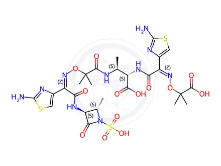 Chemical structure of Aztreonam Dimer 2