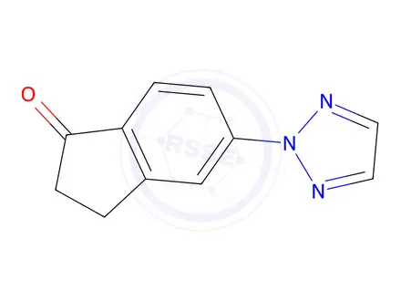 Chemical structure of 5-(2H-1,2,3-Triazol-2-yl)indan-1-one
