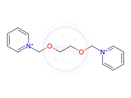 Chemical structure of 1,1'-[ethylenebis(oxymethylene)]dipyridinium diperchlorate