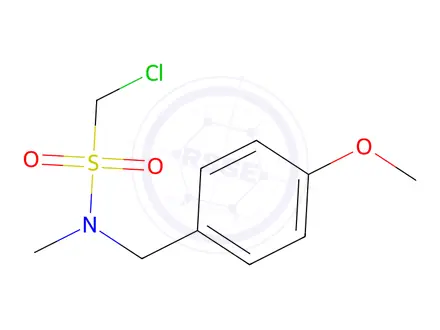 Chemical structure of 1-Chloro-n-(4-methoxybenzyl)-n-methylmethanesulfonamide