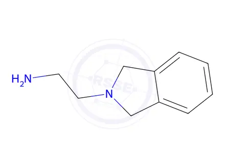 Chemical structure of 2-(2,3-dihydro-1H-isoindol-2-yl)ethan-1-amine