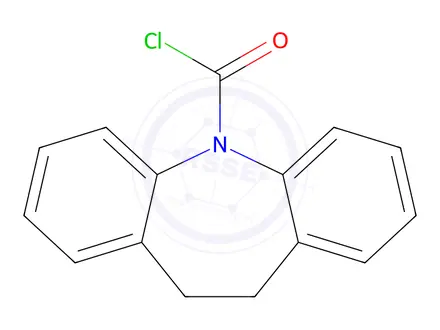 Chemical structure of Iminodibenzyl 5-Carbonyl Chloride