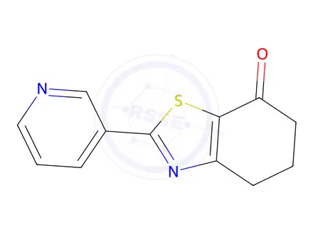 Chemical structure of 2-(3-Pyridinyl)-5,6-dihydro-1,3-benzothiazol-7(4H)-one