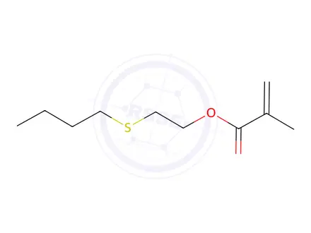 Chemical structure of BUTYLTHIOETHYLMETHACRYLATE