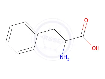 Chemical structure of DL-Phenylalanine