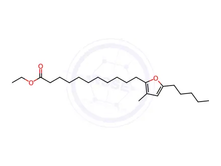 Chemical structure of Ethyl 11-(3-Methyl-5-Pentylfuran-2-Yl)Undecanoate