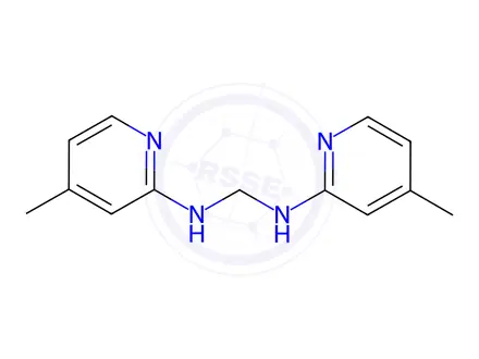 Chemical structure of N,N'-bis(4-methylpyridin-2-yl)methanediamine