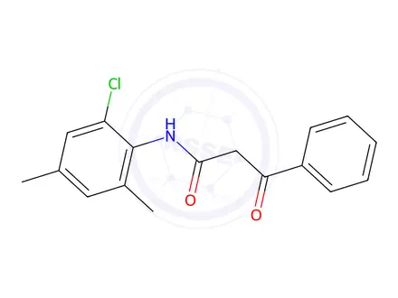 Chemical structure of N-(2-Chloro-4,6-dimethylphenyl)-3-oxo-3-phenylpropanamide