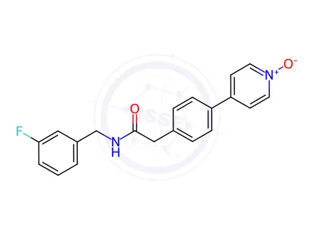 Chemical structure of 4-(4-(2-((3-Fluorobenzyl)amino)-2-oxoethyl)phenyl)pyridine 1-oxide