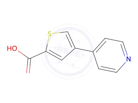 Chemical structure of 4-(Pyridin-4-yl)thiophene-2-carboxylic acid