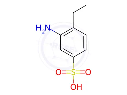 Chemical structure of 3-amino-4-ethylbenzenesulphonic acid