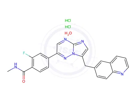 Chemical structure of Capmatinib Diydrochloride Monohydrate