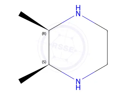 Chemical structure of cis-2,3-dimethylpiperazine;dihydrochloride