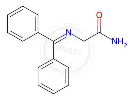 Chemical structure of 2-((Diphenylmethylene)amino)acetamide